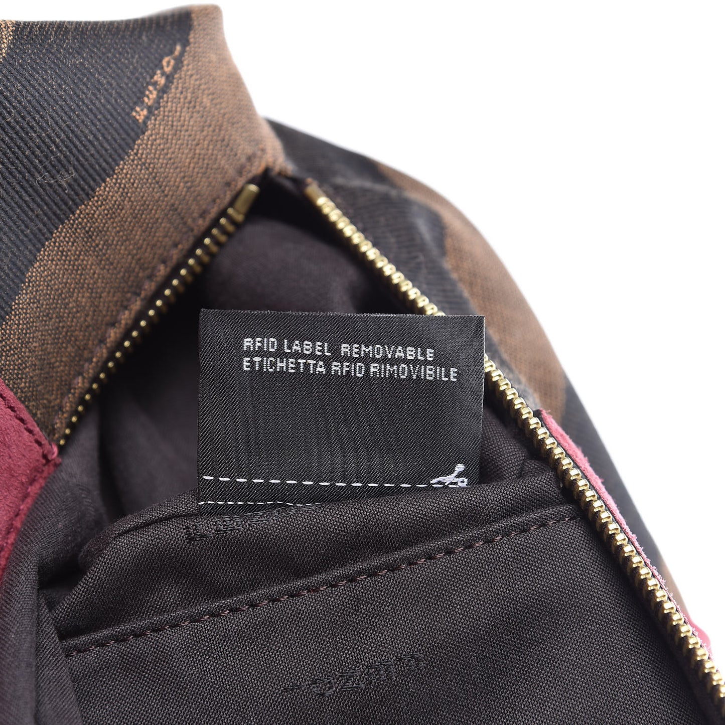 Pequin Vitello Magnetic Top Satchel Tobacco Amarena