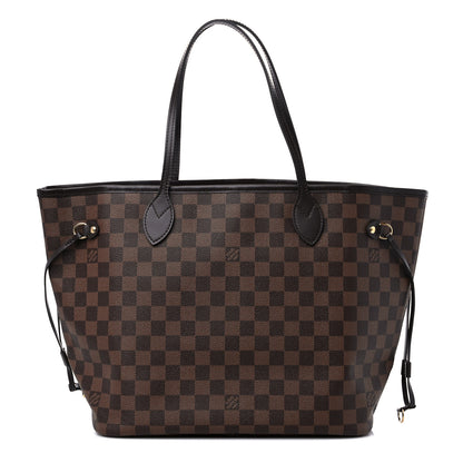 Louis Vuitton Damier Ebene Neo Neverfull MM Rose Ballerine 1 of 11