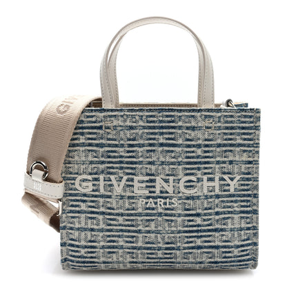 Givenchy Washed Denim Mini G Shopping Tote Blue 1 of 9