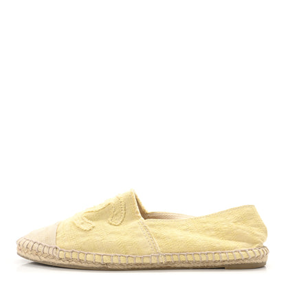 Chanel Tweed CC Espadrilles 39 Yellow 1 of 8