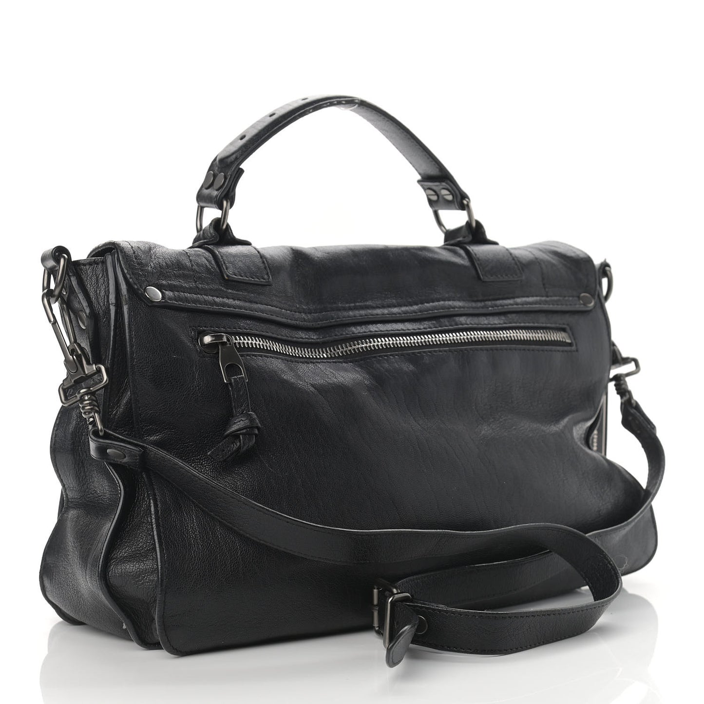 Lambskin Medium PS1 Satchel Black