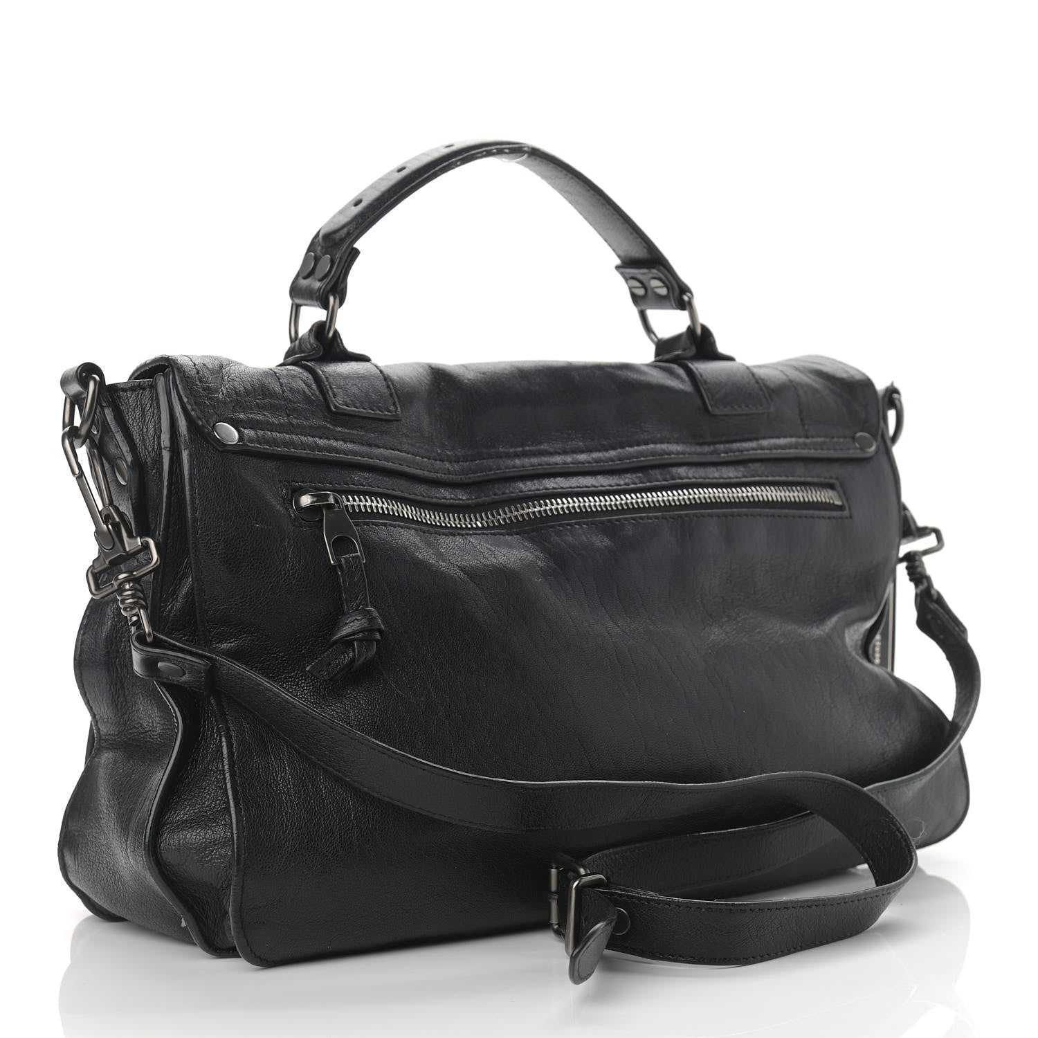 Proenza Schouler Lambskin Medium PS1 Satchel Black 3 of 15