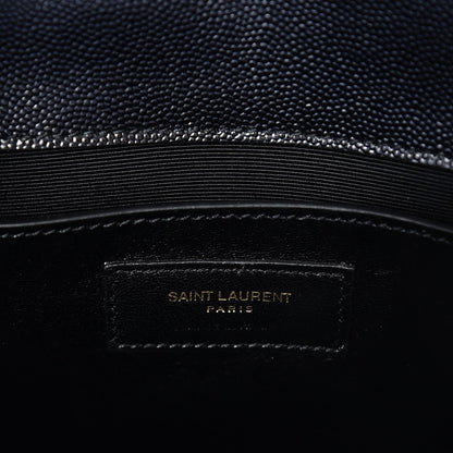 Saint Laurent Grain De Poudre Small Monogram Kate Satchel Black 7 of 7