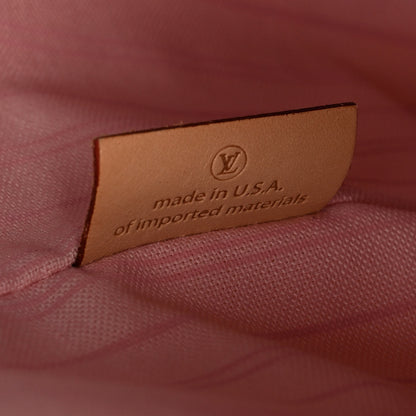 Louis Vuitton Damier Azur Delightful MM Rose Ballerine 7 of 11