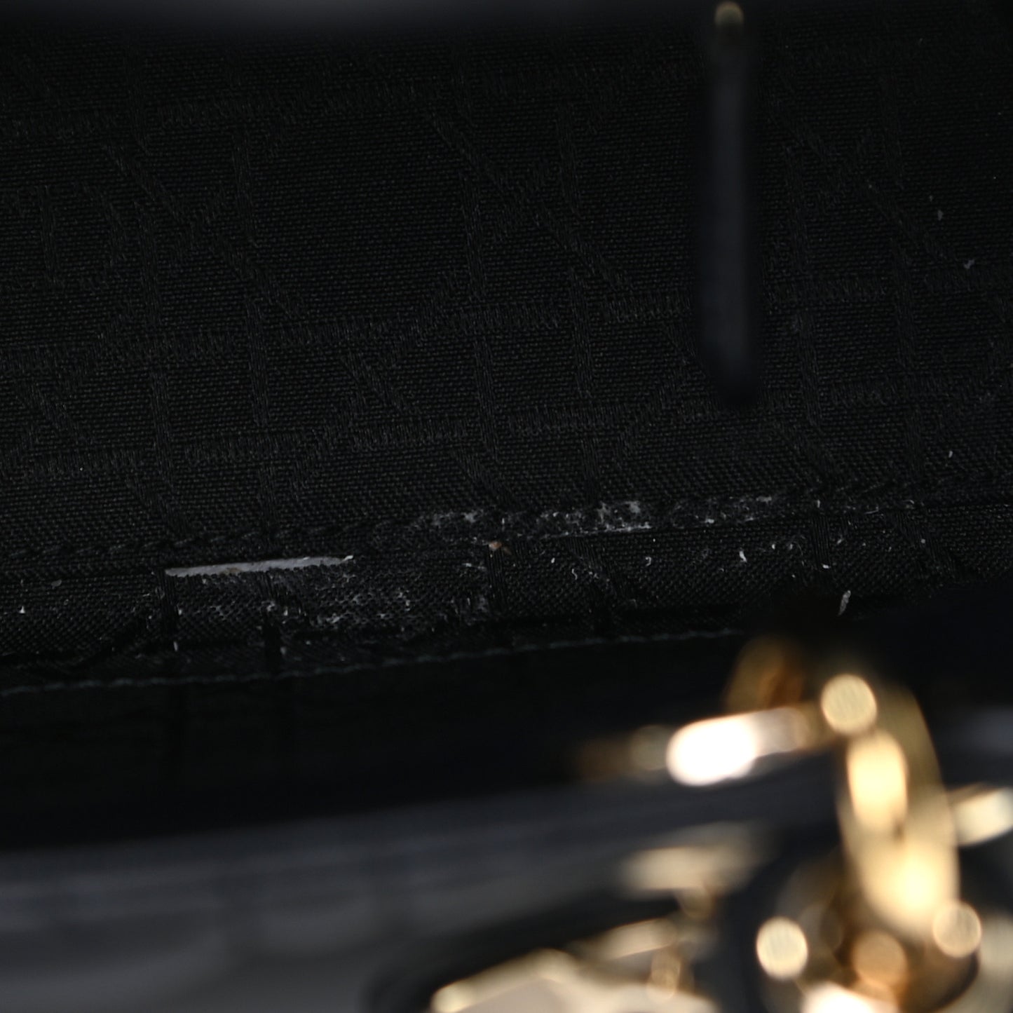 Lambskin Cannage Small Lucky Badges My Lady Dior Navy