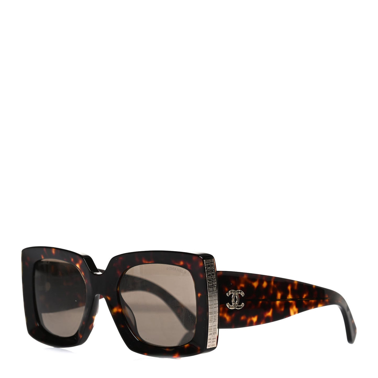 Acetate Rectangle Sunglasses 5435 Tortoise