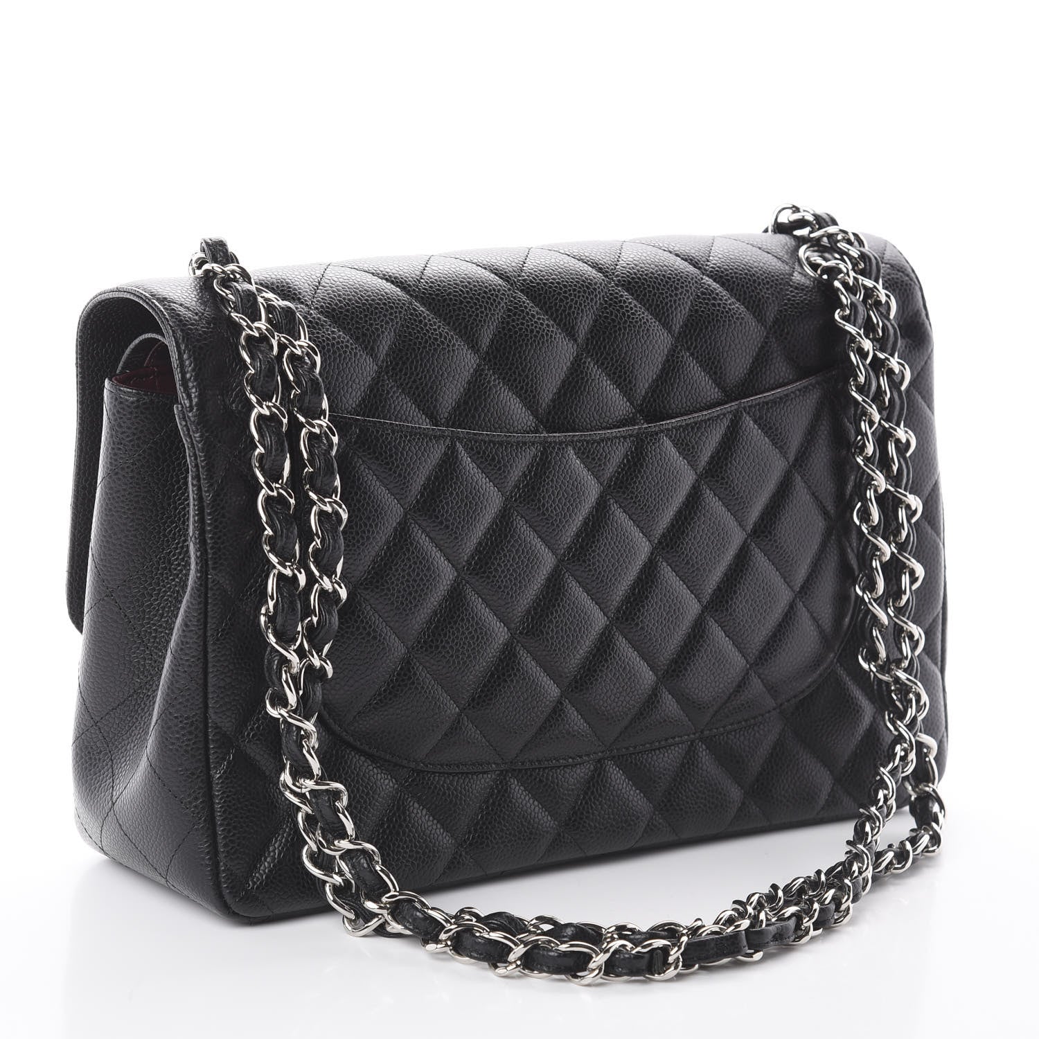 Chanel Caviar Quilted Jumbo Double Flap Black 2 of 9
