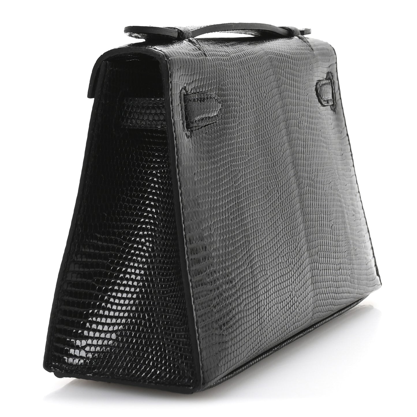 Lizard Kelly Pochette Clutch Black