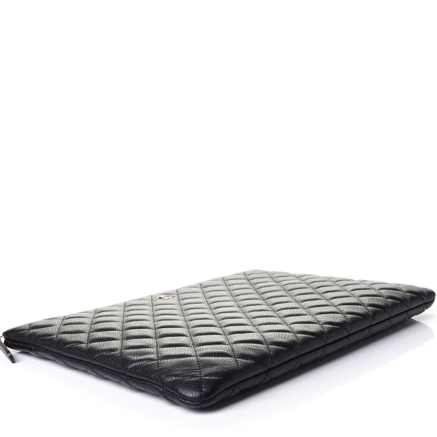 Chanel Caviar Quilted Large Cosmetic Case Black 4 of 7