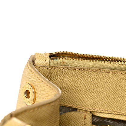 Prada Saffiano Medium Galleria Double Zip Tote Ginestra 12 of 19