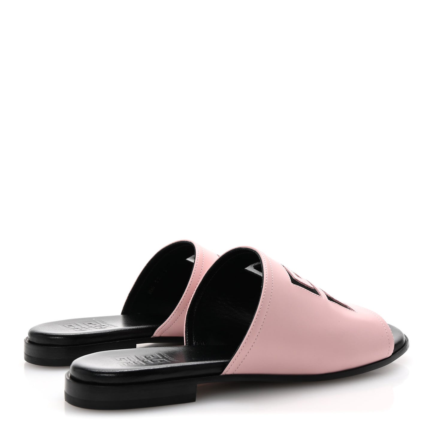 Lambskin Mesh 4G Sandals 37 Blush Pink