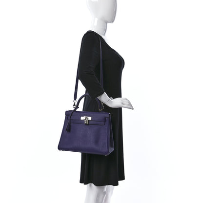 Hermes Togo Kelly Retourne 28 Iris 2 of 11