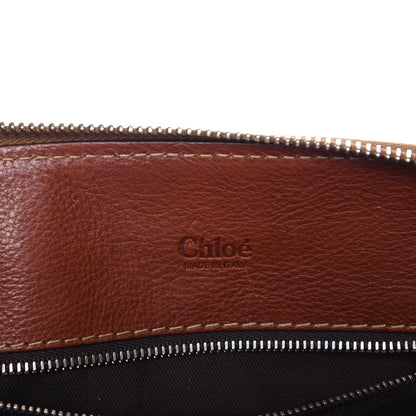 Chloe Calfskin Edith Satchel Whiskey 7 of 12