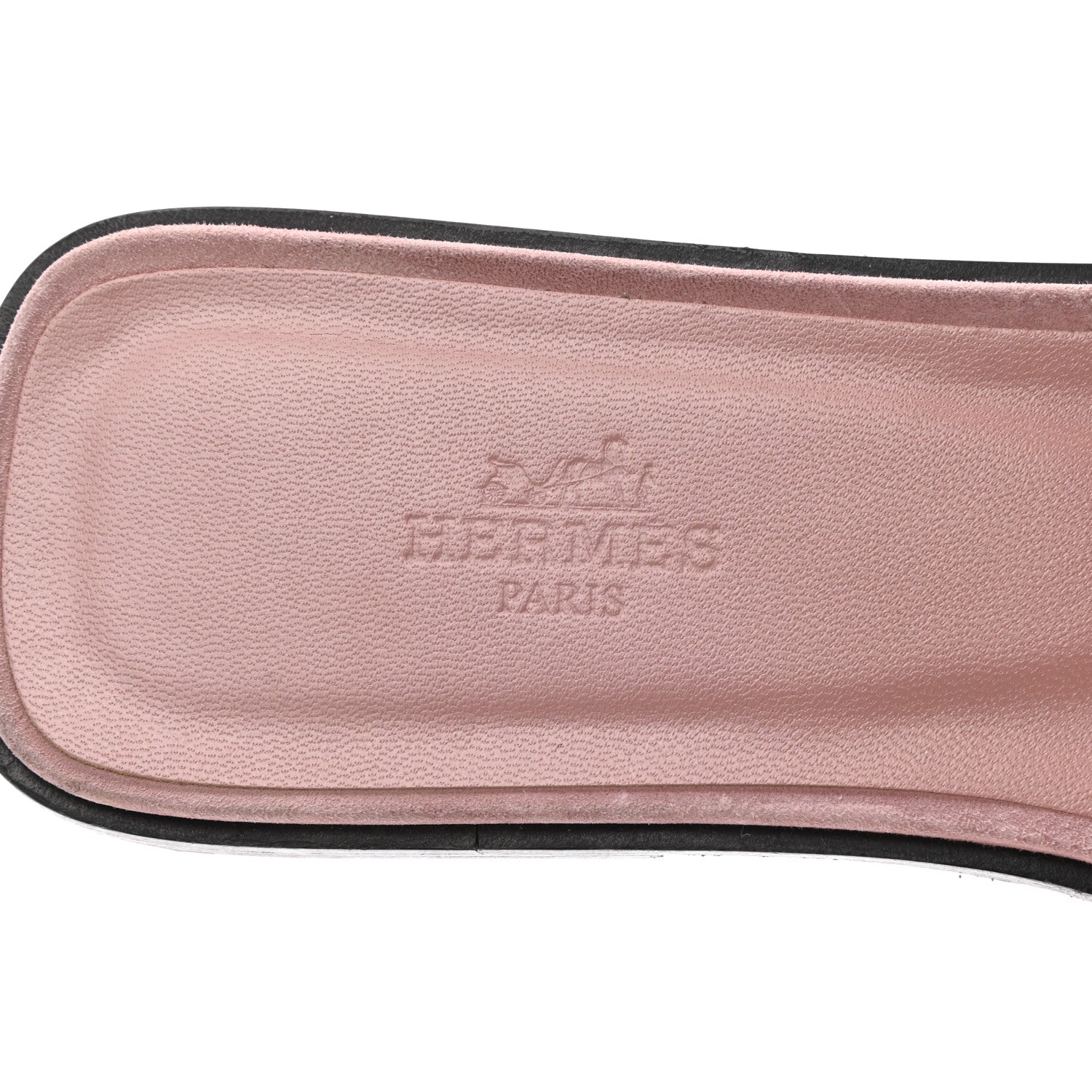 Hermes Suede Goatskin Crystal Powder Oran Sandals 38 Rose 7 of 12
