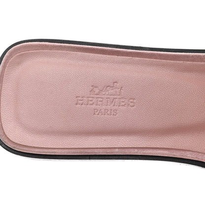 Hermes Suede Goatskin Crystal Powder Oran Sandals 38 Rose 7 of 12