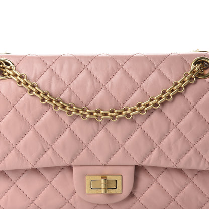 Chanel Aged Calfskin Quilted 2.55 Reissue 225 Flap Pink 10 of 11