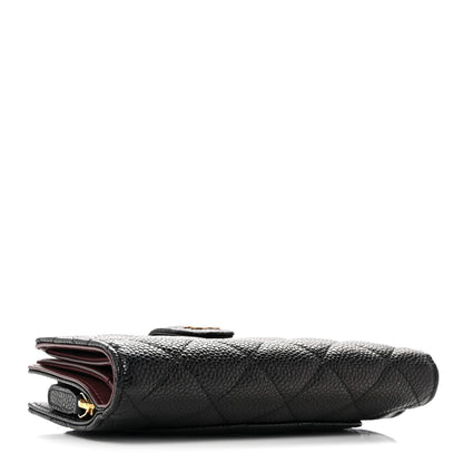 Chanel Caviar Quilted Zipped Pocket Wallet Black 4 of 10
