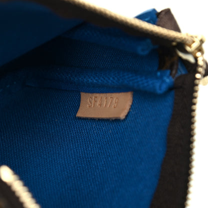 Louis Vuitton Monogram 2019 Christmas Animation Mini Venice Pochette Accessories Blue 7 of 8