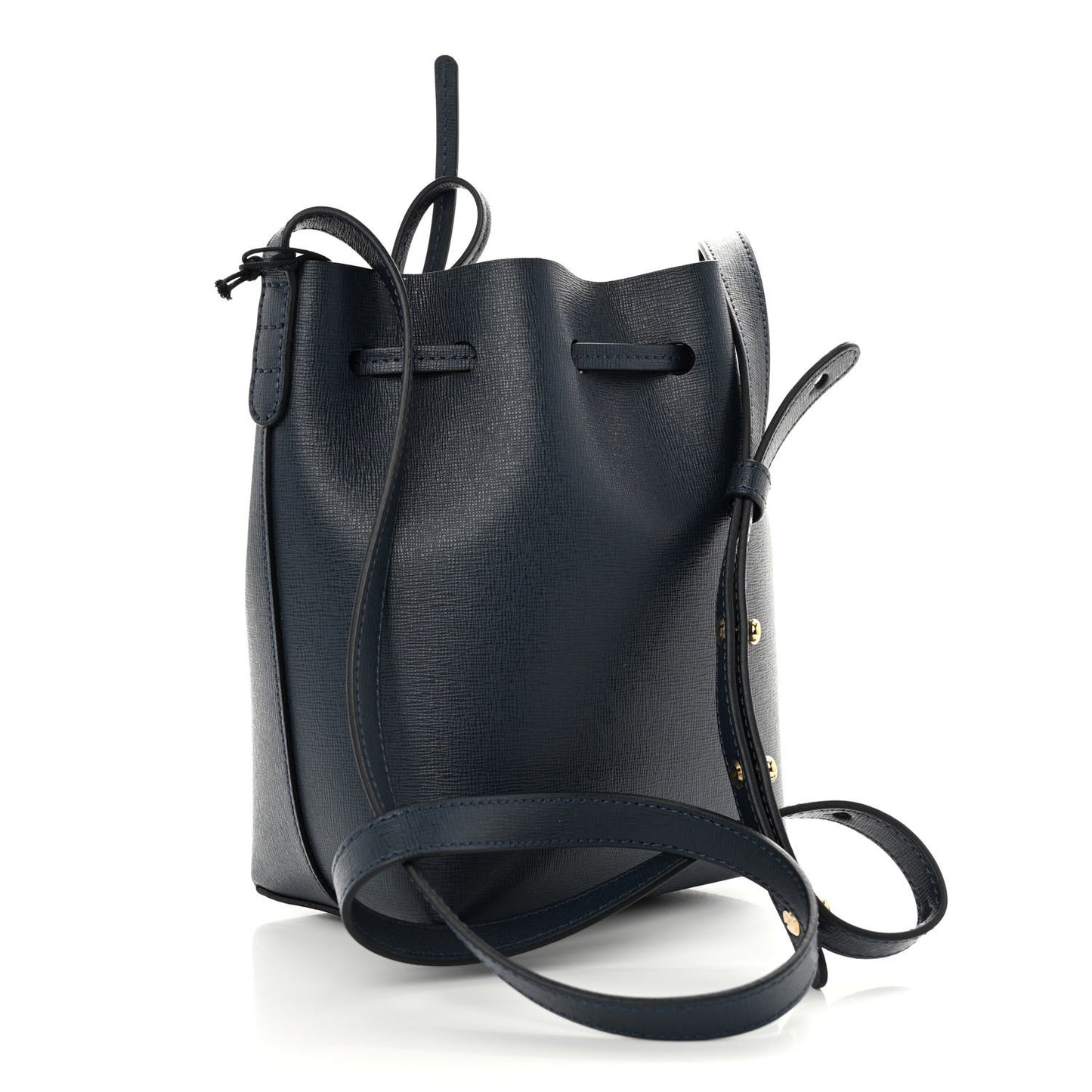 Saffiano Mini Bucket Bag Blu