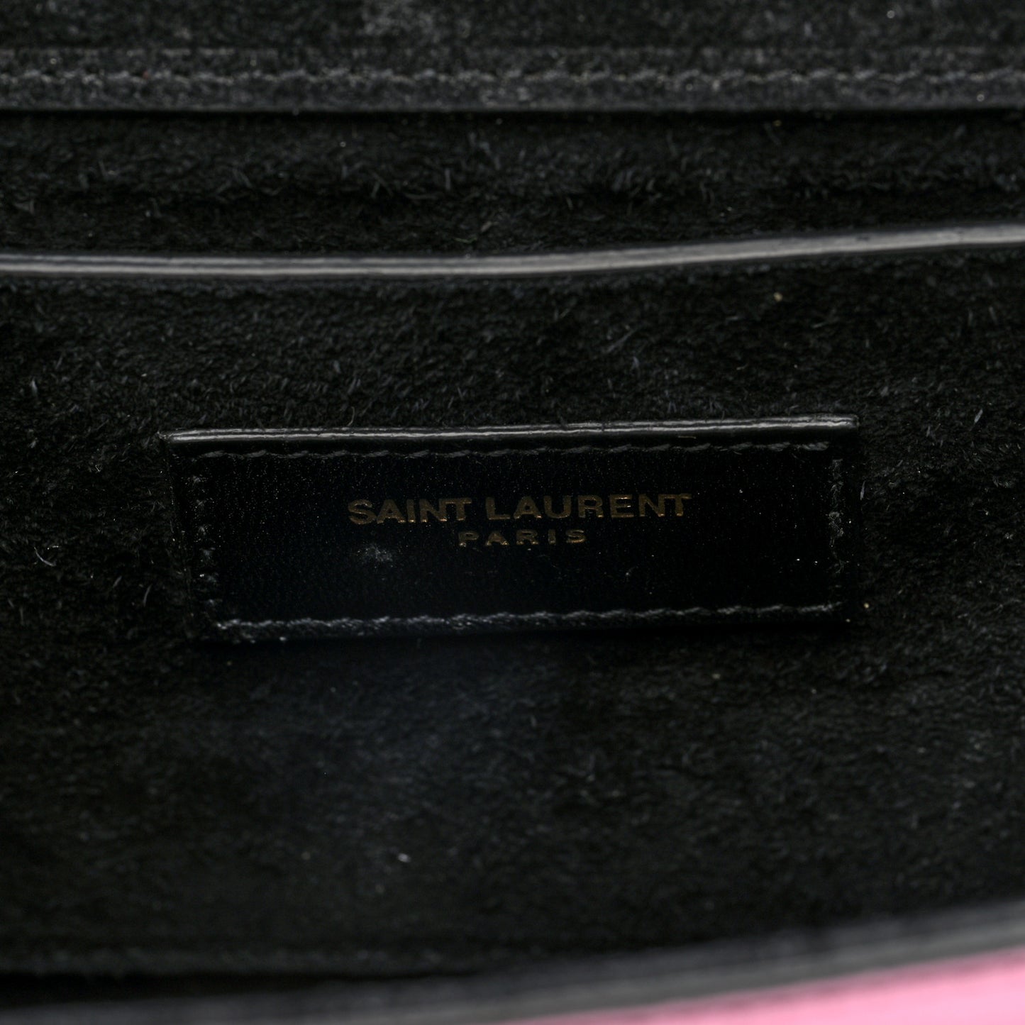 Metallic Calfskin Small Classic Monogram Kate Tassel Satchel Pink