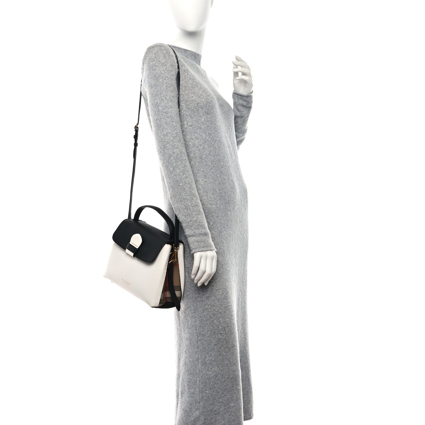 Derby Calfskin House Check Small Camberley Chalk White Black