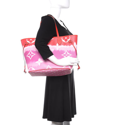 Louis Vuitton Monogram Escale Neverfull MM Rouge 2 of 11