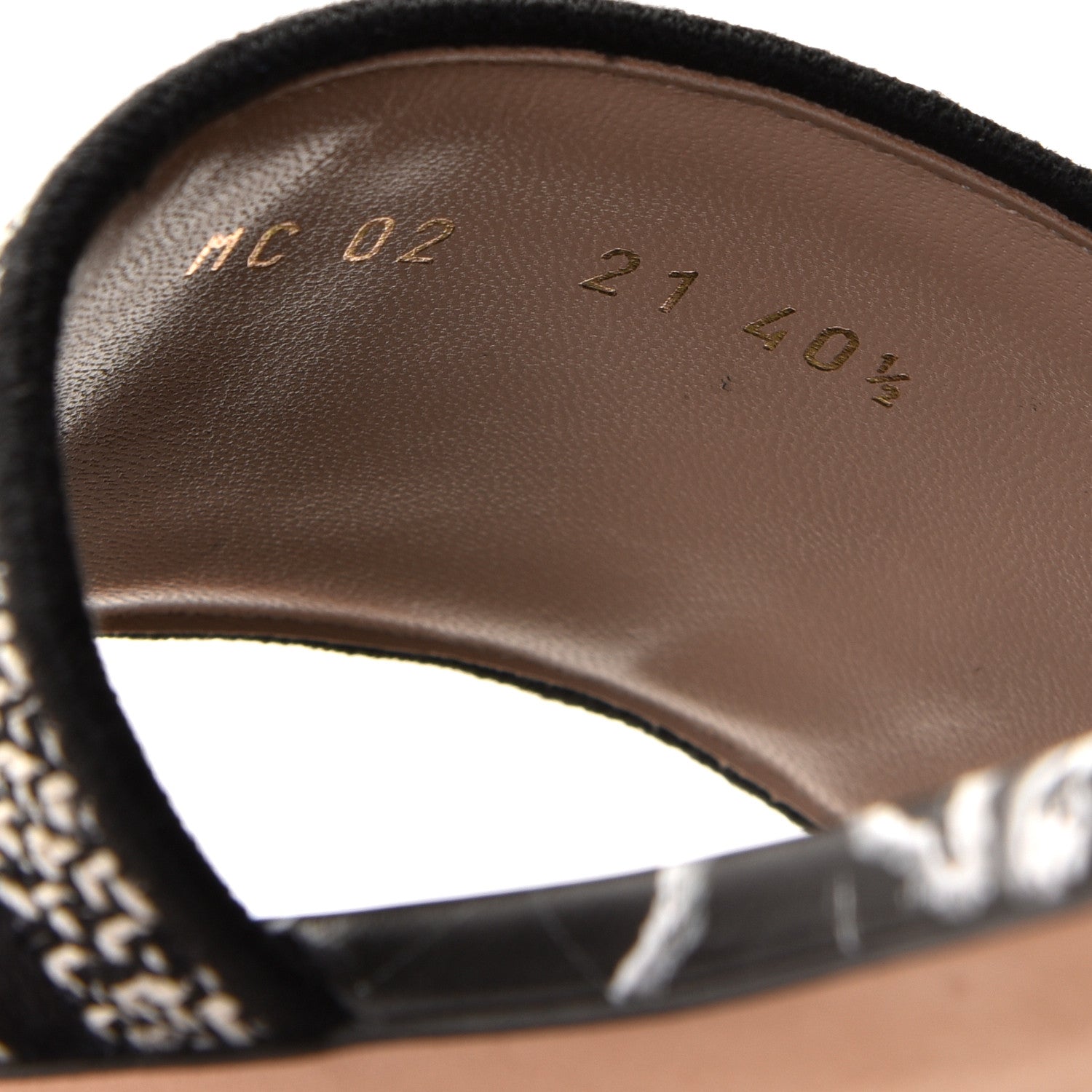 Christian Dior Canvas Around the World Embroidered Dway Flat Slide Sandals 40.5 Black 5 of 11