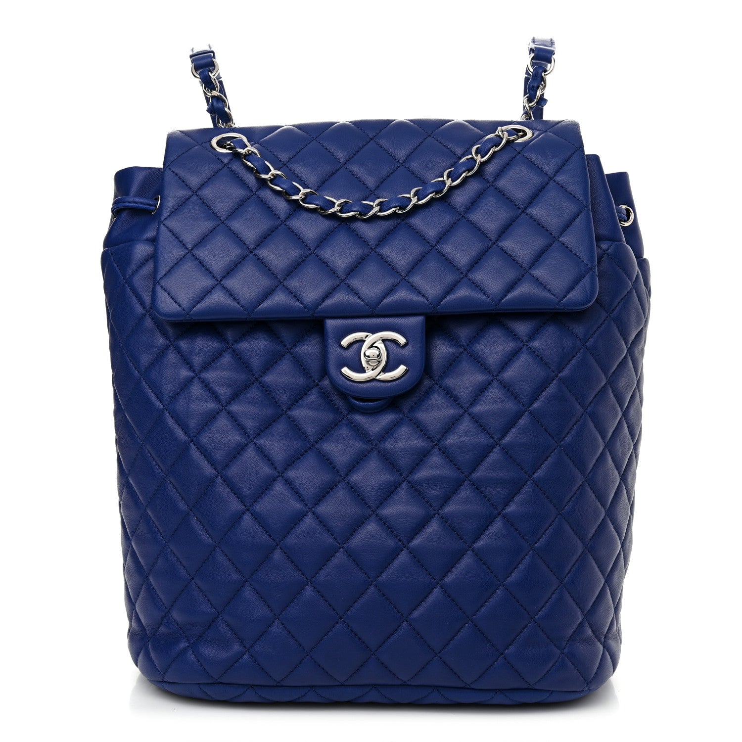 Chanel Lambskin Quilted Large Urban Spirit Backpack Blue 1 of 10
