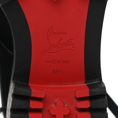Christian Louboutin Calfskin Mayr Combat Boots 38.5 Black 6 of 8