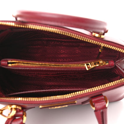 Prada Saffiano Lux Mini Promenade Tote Cerise 4 of 8