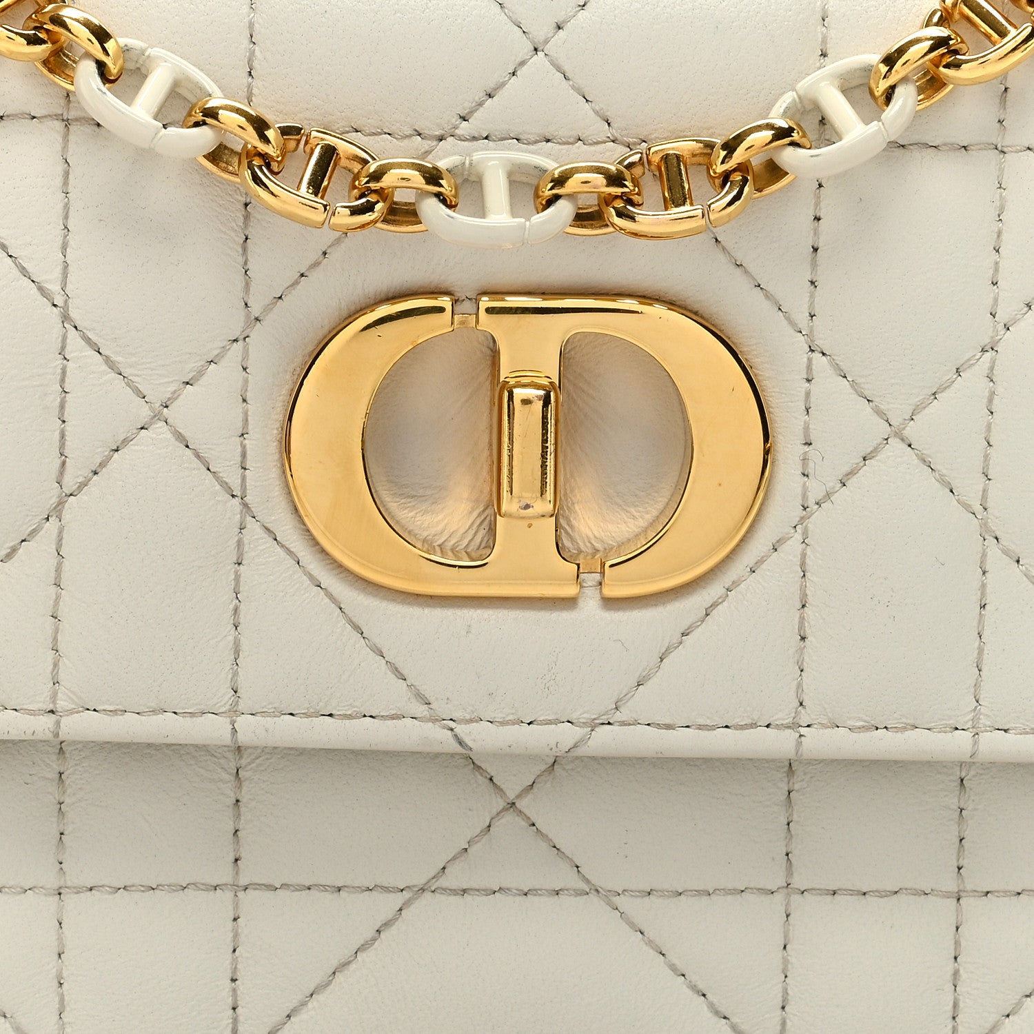 Christian Dior Lambskin Macrocannage Mini Miss Caro Bag Latte 7 of 11