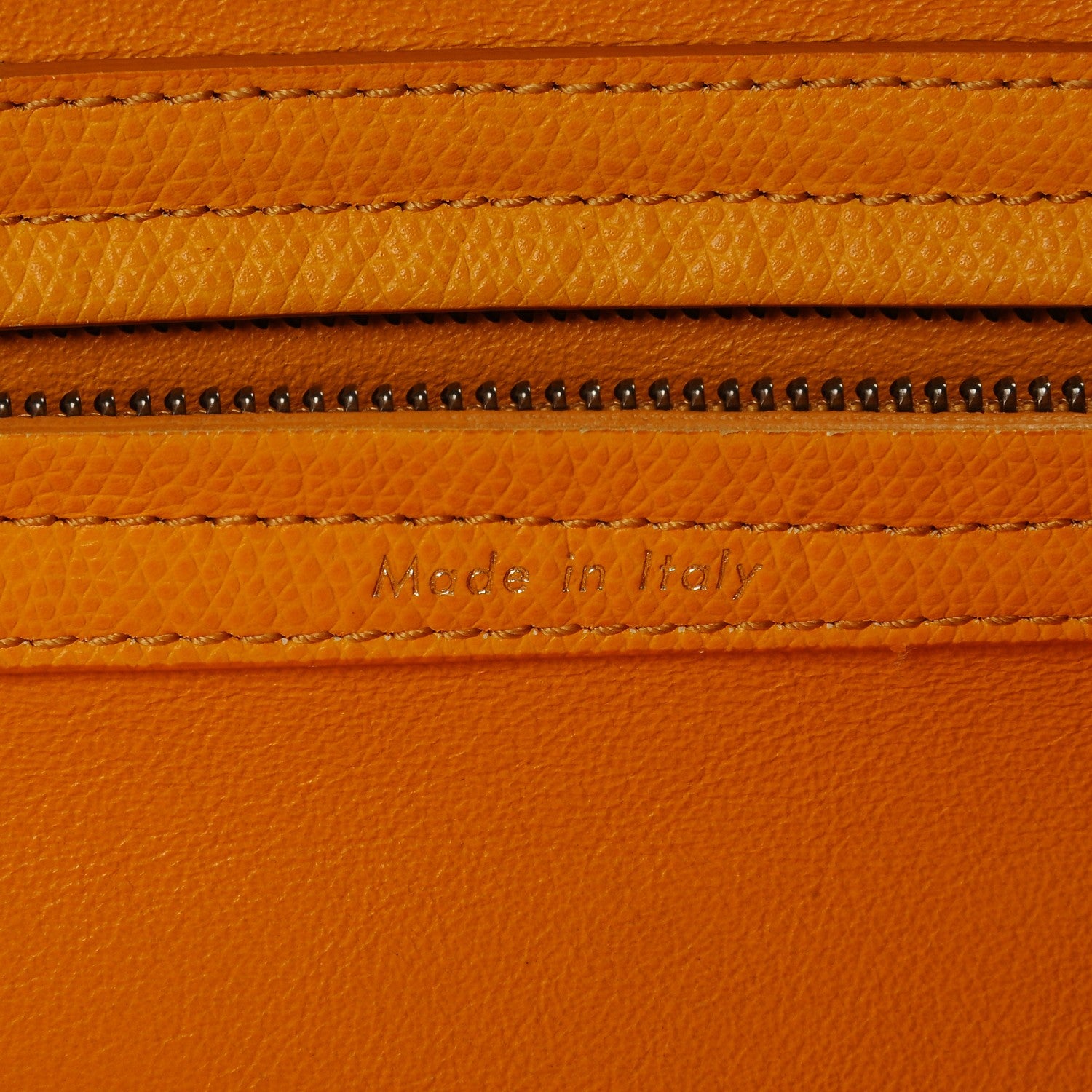 Celine Grained Calfskin Medium Phantom Luggage Yellow 7 of 14