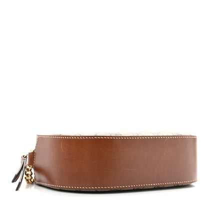 Gucci GG Supreme Monogram Cuoio Toscano Mini Chain Shoulder Bag Beige Ebony Cuir 4 of 12