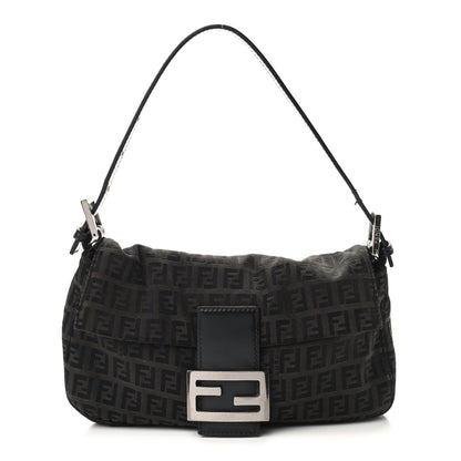 Fendi Zucchino Baguette Black 1 of 8