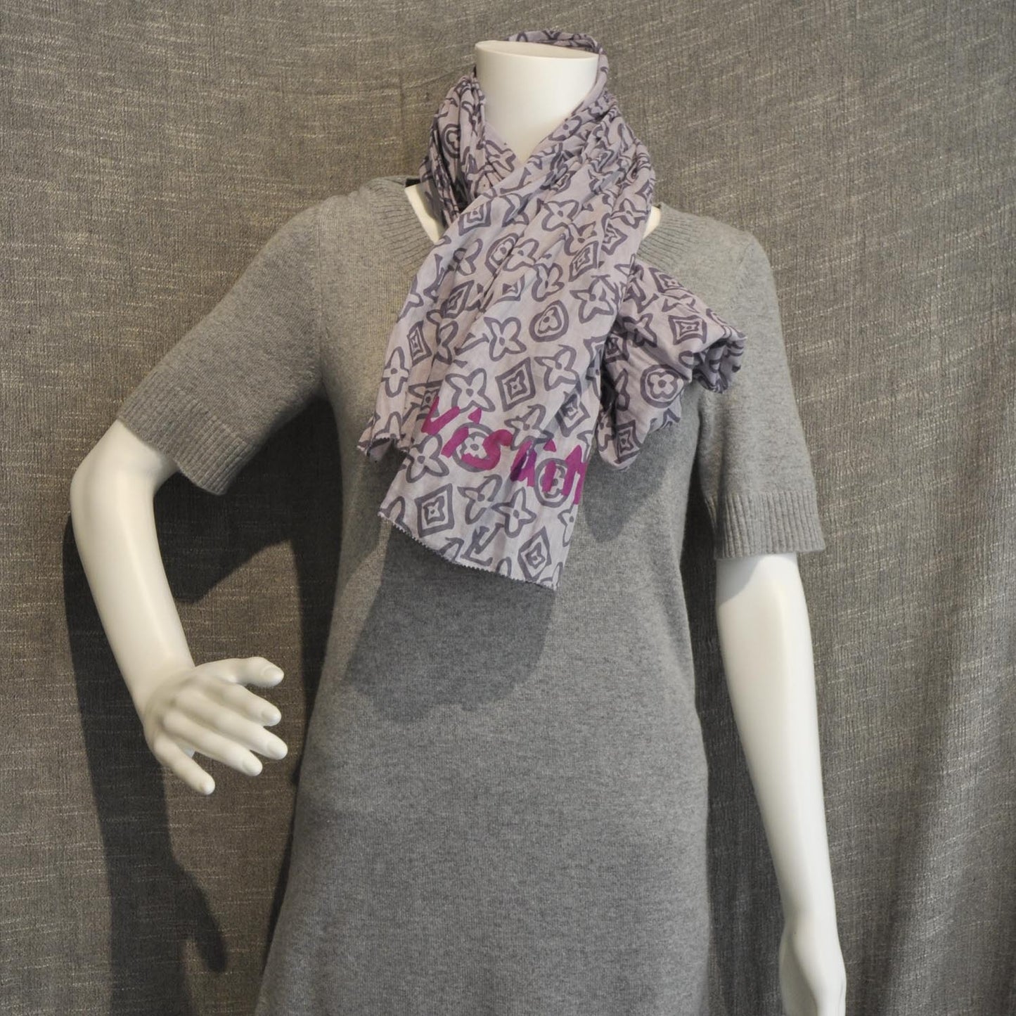 Cotton Tahitienne Pareo Scarf Lilac