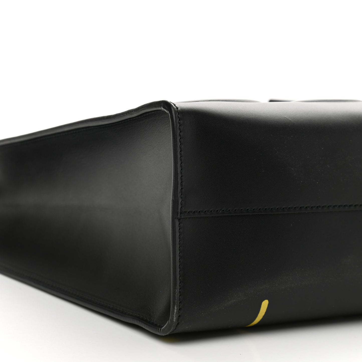 Calfskin GucciGhost Real Medium XL Tote Black Yellow
