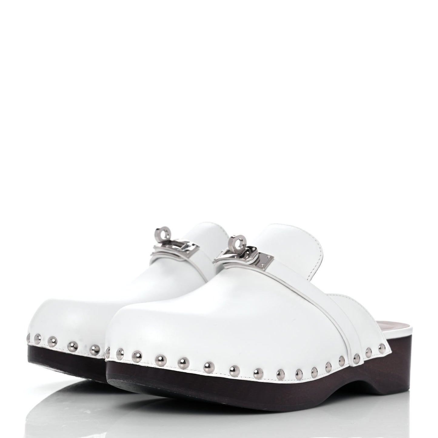 Calfskin Carlotta Mules 37 White