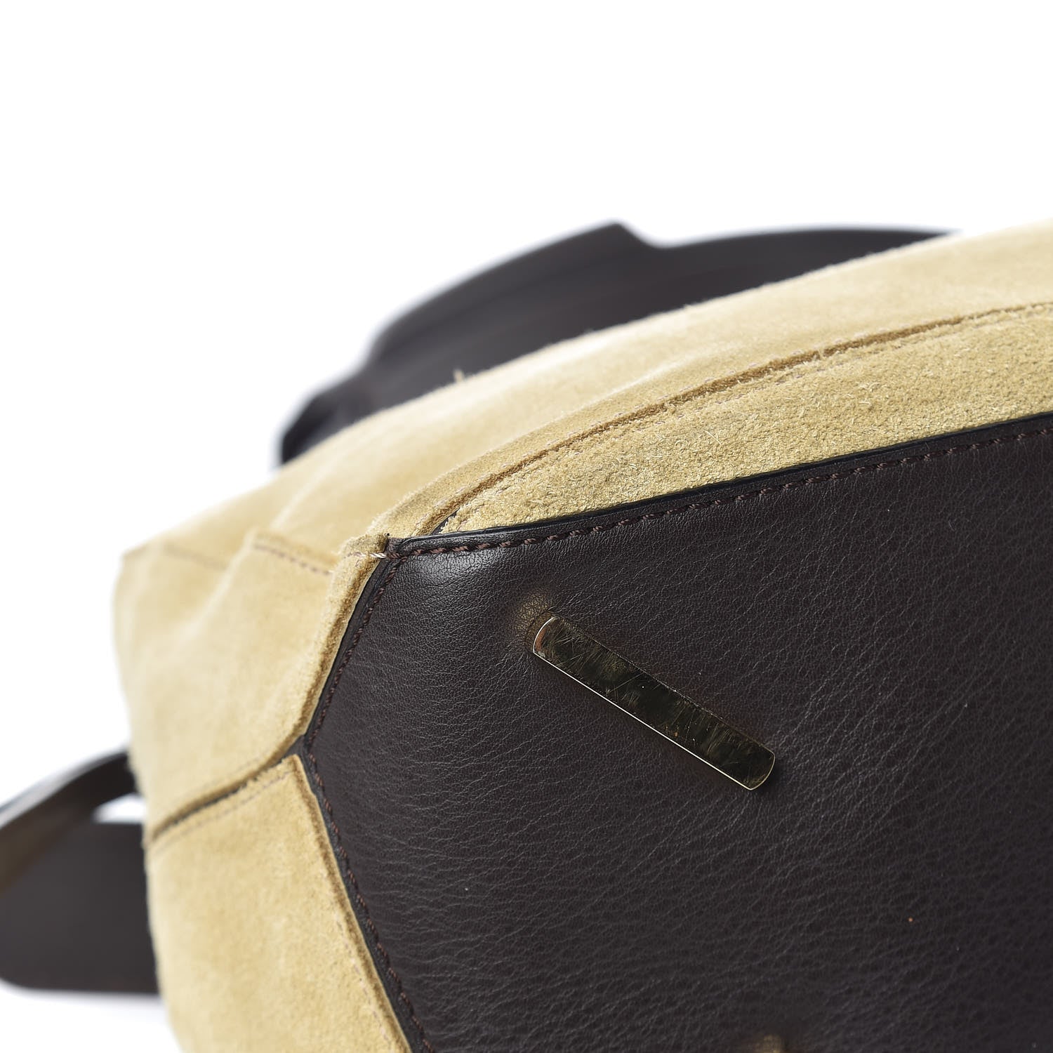 Loewe Suede Medium Puzzle Bag Gold 10 of 18