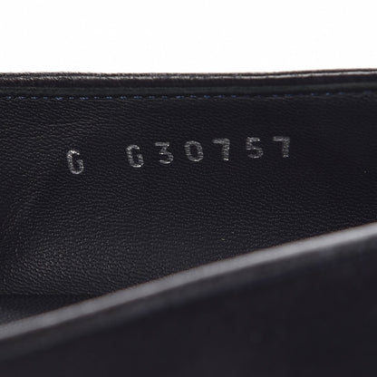 Chanel Satin Pearl CC Loafers 36.5 Black 10 of 10
