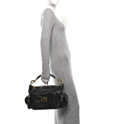Chloe Shiny Calfskin Medium Double Carry Camera Bag Black 2 of 10