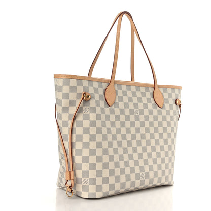 Louis Vuitton Damier Azur Neo Neverfull MM Rose Ballerine 3 of 9