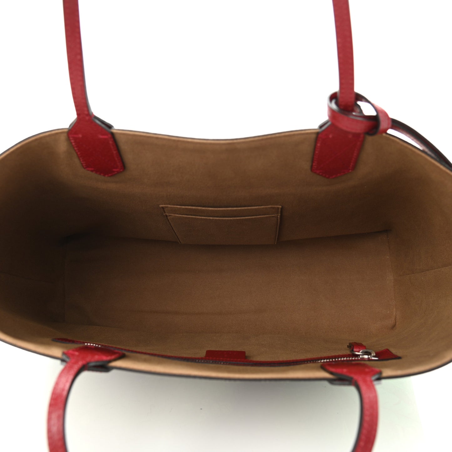 GG Supreme Monogram Tian Medium Shopping Tote Beige Multicolor Red