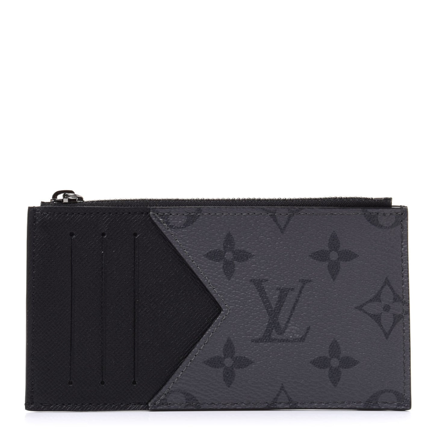 Reverse Monogram Eclipse Taiga Coin Card Holder