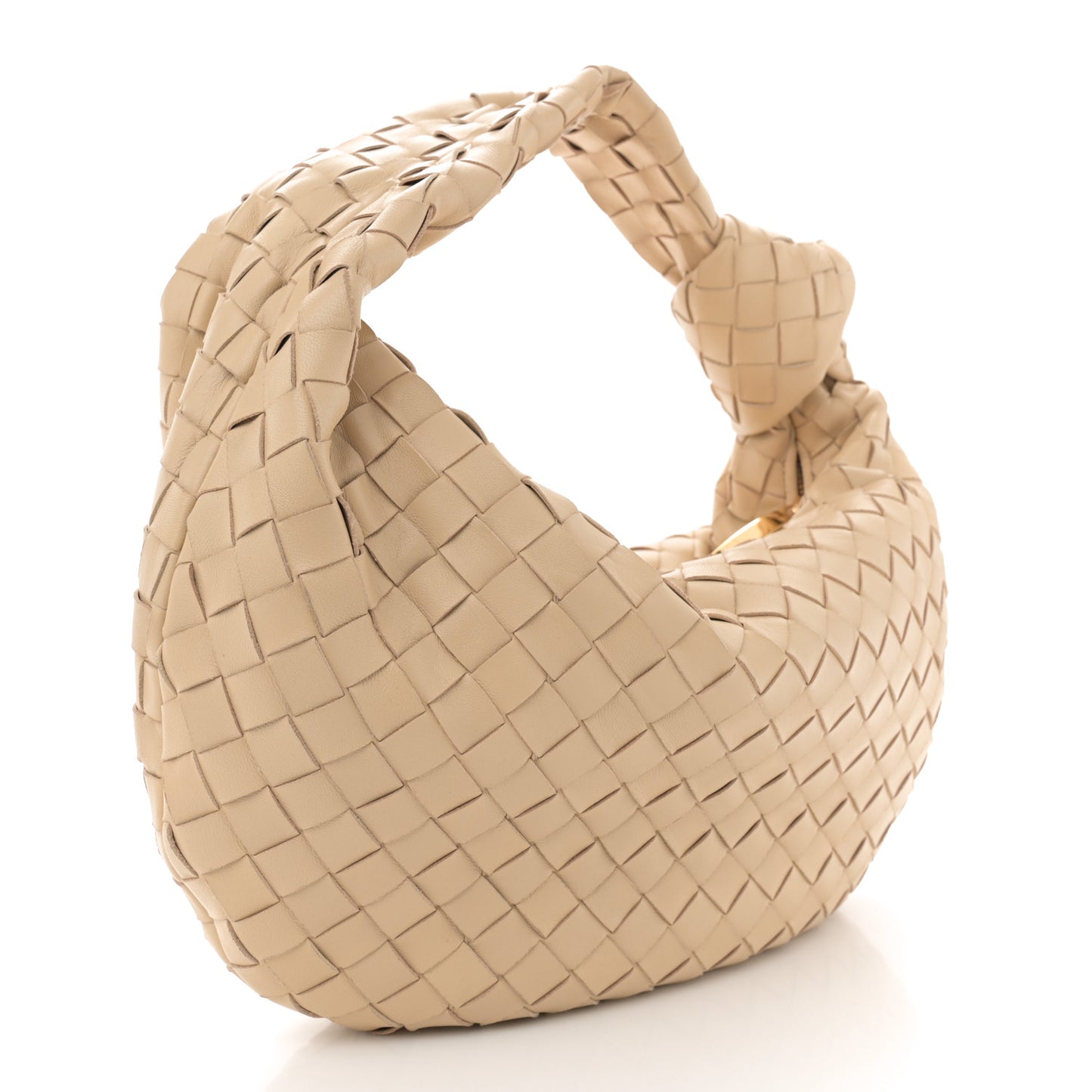 Nappa Intrecciato Teen Jodie Hobo Porridge