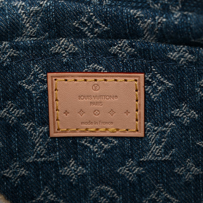 Louis Vuitton Monogram Denim Croissant MM Blue 6 of 9