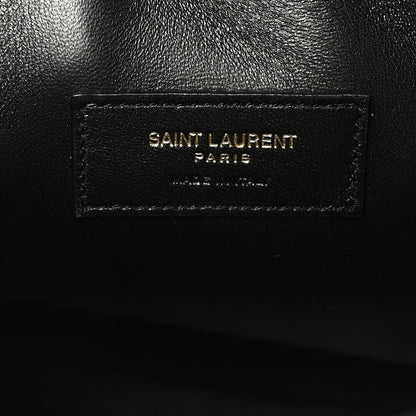 Saint Laurent Patent Calfskin Rendez-Vous Hobo Black 7 of 10