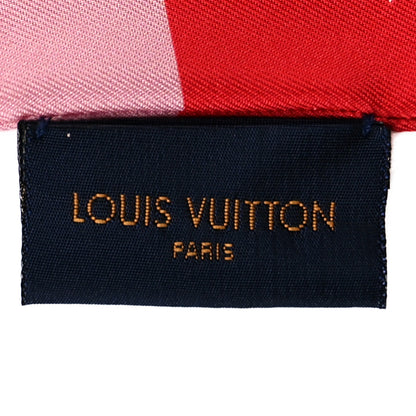 Louis Vuitton Silk Monogram Giant Confidential Bandeau Red 4 of 5