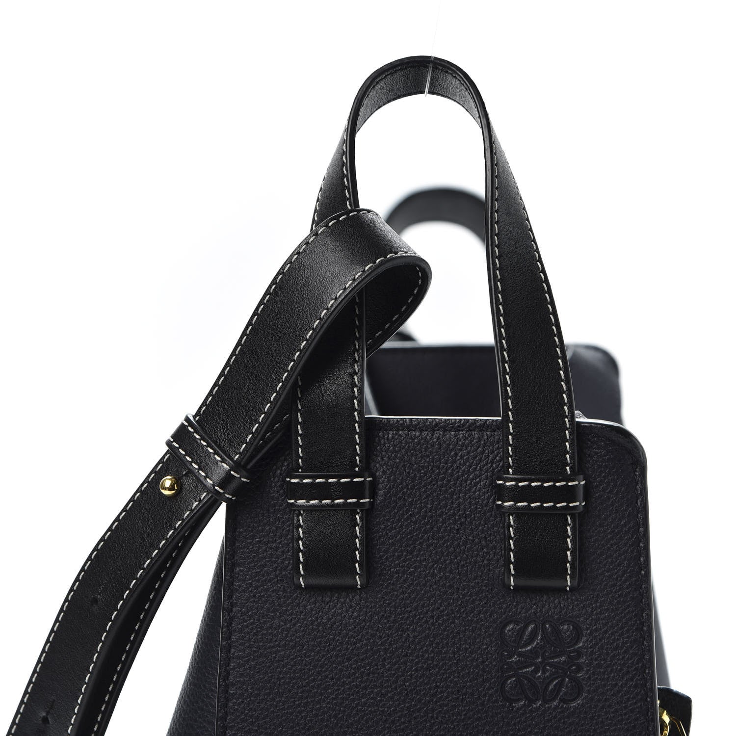 Loewe Calfskin Small Hammock Shoulder Bag Midnight Blue Black 11 of 11