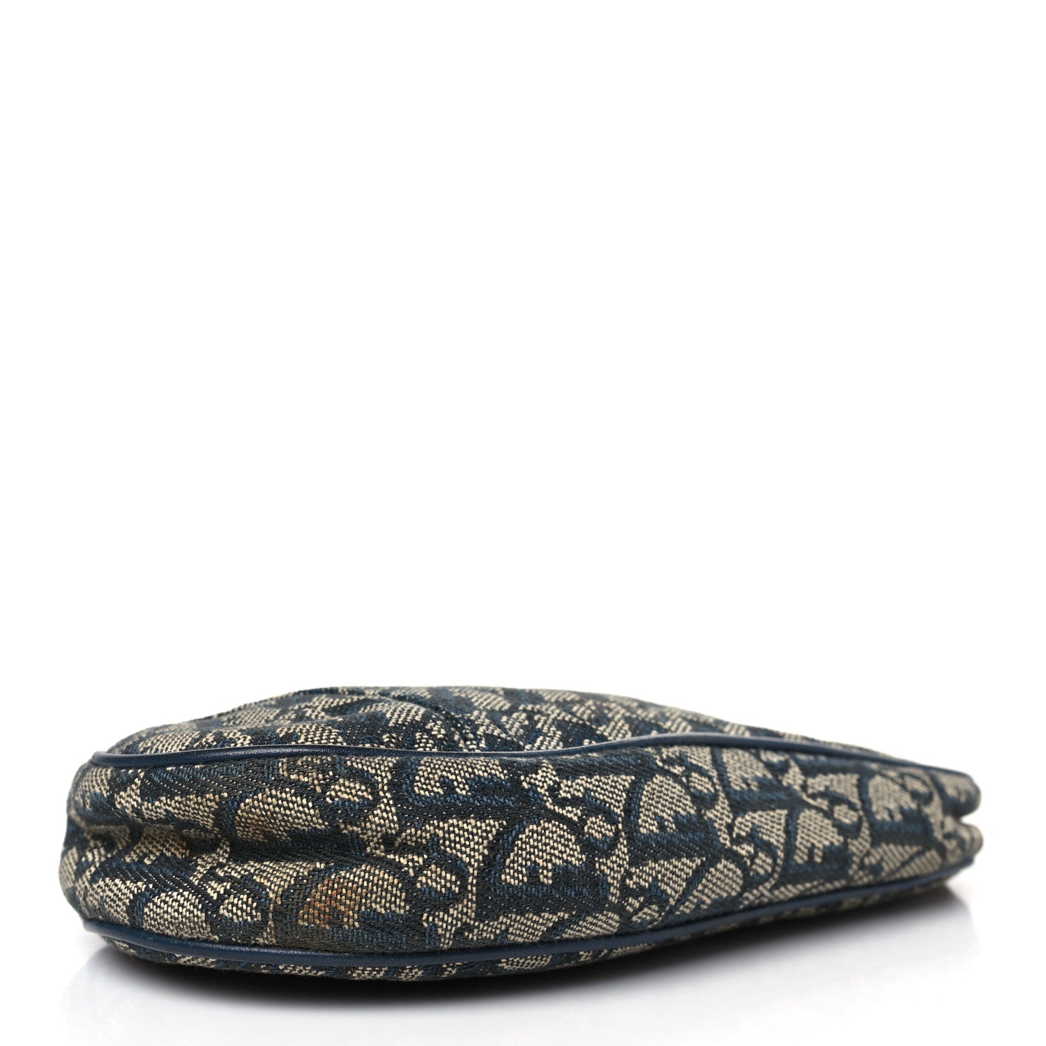 Christian Dior Monogram Mini Saddle Pochette Navy 4 of 10