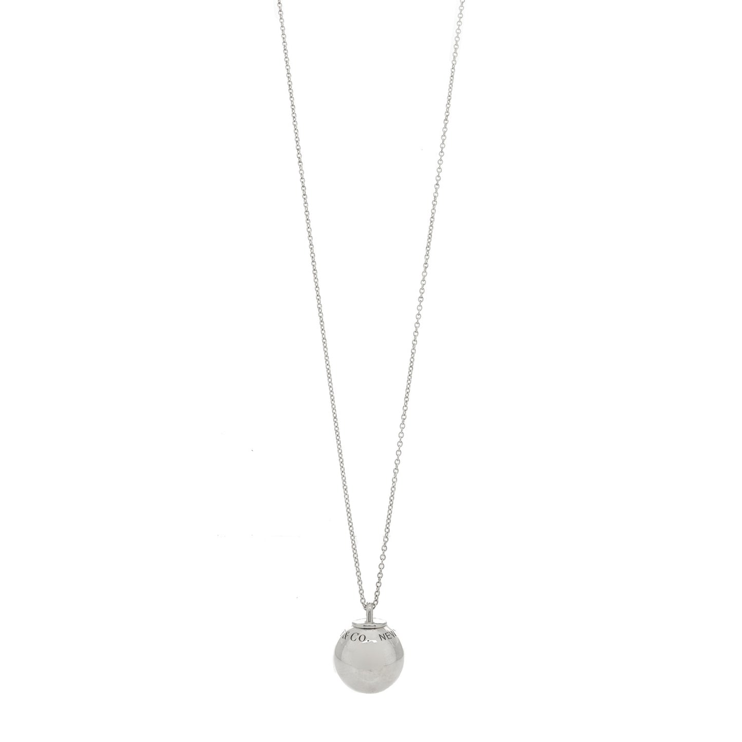 Sterling Silver 19mm HardWear Ball Pendant Necklace